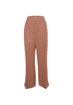 Brunello Cucinelli wide-leg cotton trousers - Brown