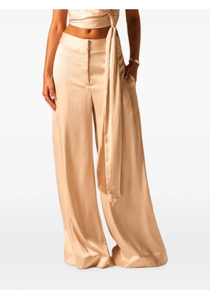 JBQ wide-leg trousers - Neutrals