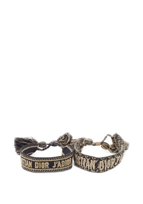 Christian Dior Pre-Owned J'Adior woven bracelets (set of two) - Blue