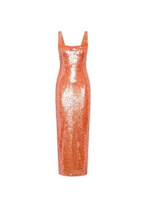 Rachel Gilbert Kayla sequin-embellished gown - Orange