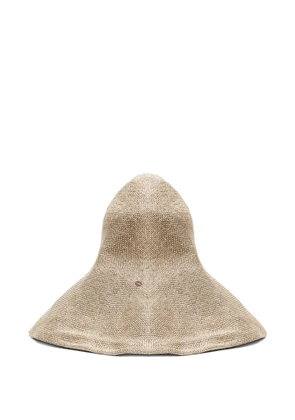 Flapper logo plaque hat - Neutrals