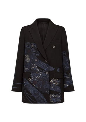 IBRIGU floral-print blazer - Black