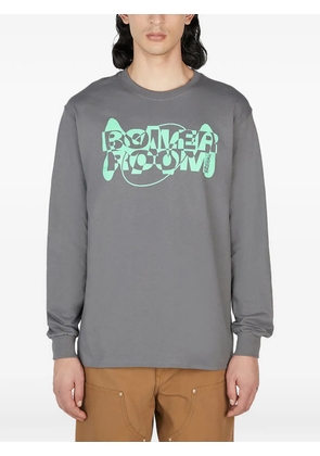 Boiler Room logo-detail long-sleeves T-shirt - Grey