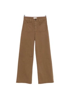 FRAME Le Slim patch-pocket wide-leg jeans - Brown