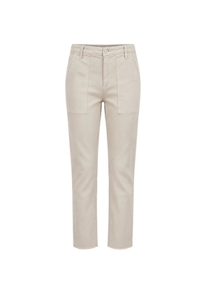 AMO Easy Army frayed-hem trousers - Neutrals