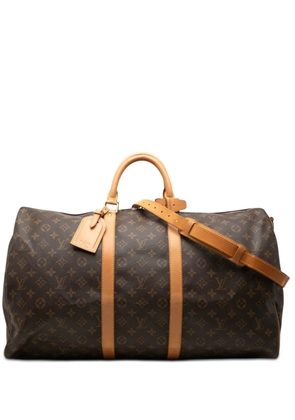 Louis Vuitton Pre-Owned 1991 Monogram Keepall Bandouliere 55 travel bag - Brown