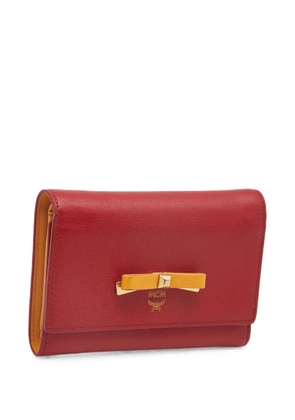 MCM Pre-Owned Bow trifold wallet - Red