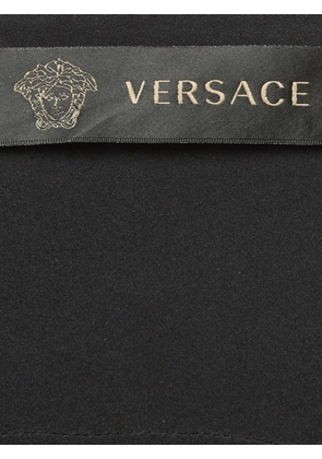 Versace Pre-Owned abstract-pattern long-sleeve midi dress - Black
