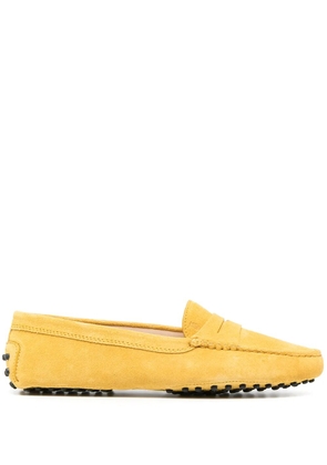 Tod's Gommino pebbled loafers - Yellow