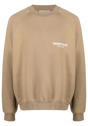 FEAR OF GOD ESSENTIALS logo-print crew-neck sweatshirt - Brown