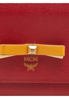 MCM Pre-Owned Bow trifold wallet - Red