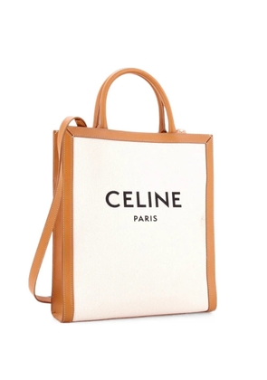 Celine Pre-Owned Vertical Cabas Canvas with Leather Small tote bag - Brown