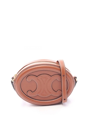 Celine Pre-Owned 2010-2026 Small Calfskin Cuir Triomphe Oval crossbody bag - Brown