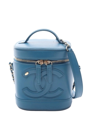 CHANEL Pre-Owned 2019 Lambskin CC Mania Case vanity bag - Blue