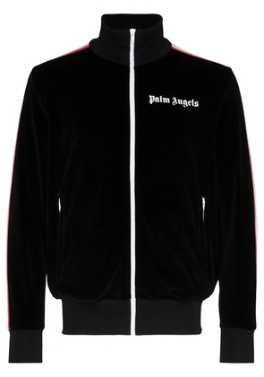 Palm Angels logo print track jacket - Black