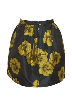 Etro Pre-Owned floral-jacquard mini skirt - Blue