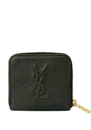Saint Laurent Pre-Owned 20th Century Leather Monogram Zip Wallet small wallets - Grey