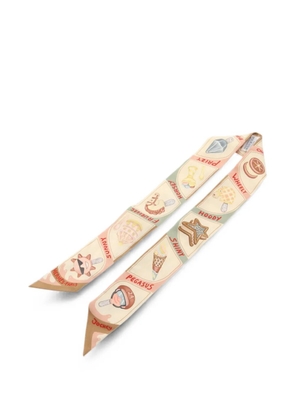 Hermès Pre-Owned 2010 Funny Ice Cream twill scarf - Neutrals