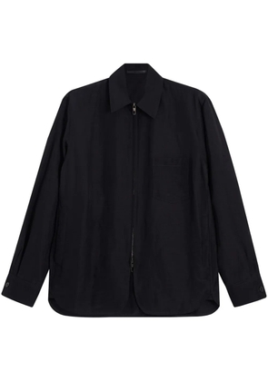 Giorgio Armani zip-up shirt - Black