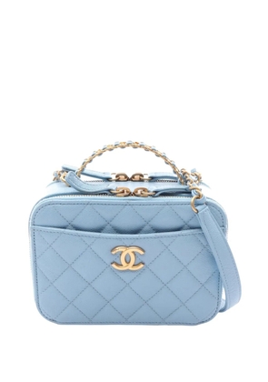 CHANEL Pre-Owned 2021-2026 Small Quilted Caviar Pick Me Up Vanity Case satchel - Blue
