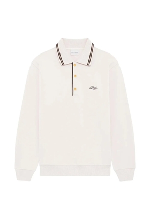 Drôle De Monsieur Drôle logo-embroidered polo shirt - Neutrals
