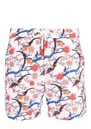Orlebar Brown floral-print drawstring swim shorts - Pink