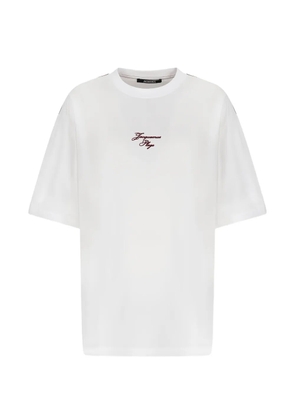 Jacquemus logo-embroidered T-shirt - White