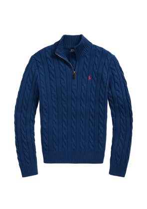 Polo Ralph Lauren cable-knit quarter-zip sweater - Blue