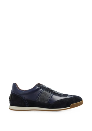 ETRO leather panelled sneakers - Blue