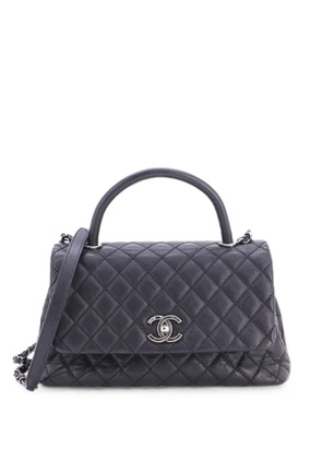 CHANEL Pre-Owned Coco Top Handle Bag Quilted Caviar Small crossbody bag - Black