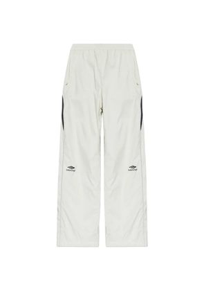 Balenciaga logo-print ski trousers - White