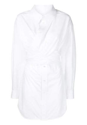 Alexander Wang gathered shirt dress - White