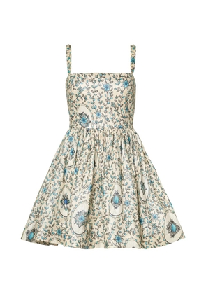 Agua By Agua Bendita Sapucai Platero floral-print dress - Neutrals