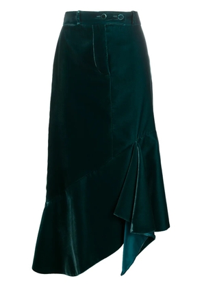 TOM FORD asymmetric mid-length skirt - Blue