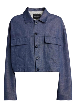 Giorgio Armani buttoned pocket jacket - Blue