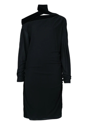 TOM FORD off shoulder ruched dress - Black