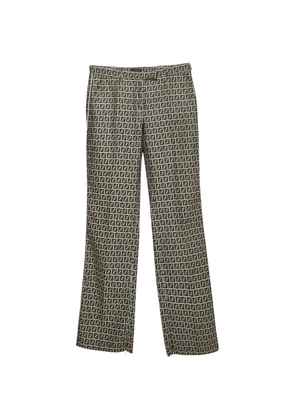 Fendi Pre-Owned Zucca-pattern jacquard trousers - Neutrals