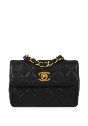 CHANEL Pre-Owned 1990 Straight Flap shoulder bag - Black