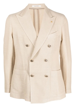 Tagliatore double-breasted peak-lapels blazer - Neutrals