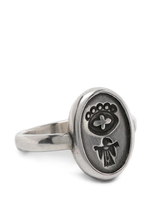 WERKSTATT:MÜNCHEN oval-shape ring - Silver