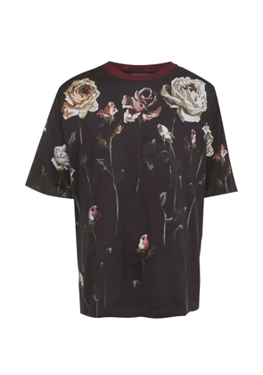 Dolce & Gabbana Pre-Owned floral-print T-shirt - Black