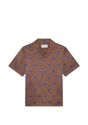 Frescobol Carioca Roberto silk shirt - Brown