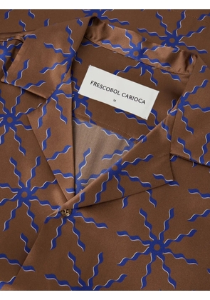Frescobol Carioca Roberto silk shirt - Brown