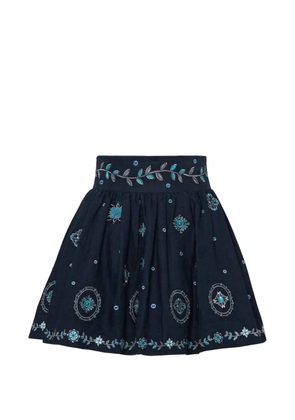 Agua By Agua Bendita Nori floral mini skirt - Blue