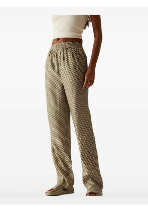 KITH Ida monogram silk trousers - Neutrals