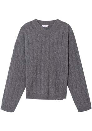 RE/DONE cable-knit cashmere jumper - Grey