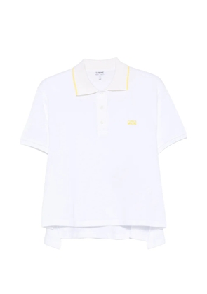 LOEWE Anagram-embroidered polo shirt - White