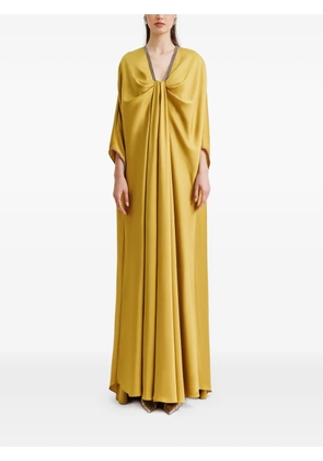Gemy Maalouf three-quarters sleeves kaftan - Yellow
