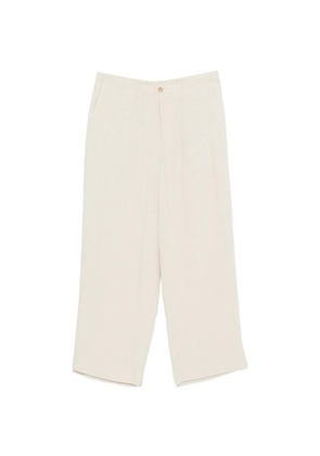 Emporio Armani crinkled-finish pocket trousers - Neutrals