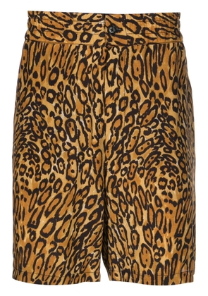 Moschino animal-print shorts - Neutrals